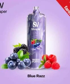 Silvaper Rocket 16000 Puffs disposable dtl 3mg Blue Razz