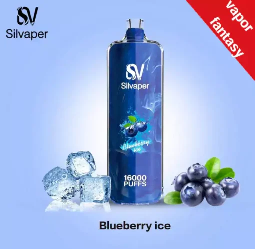 Silvaper Rocket 16000 Puffs disposable dtl 3mg Blueberry Ice