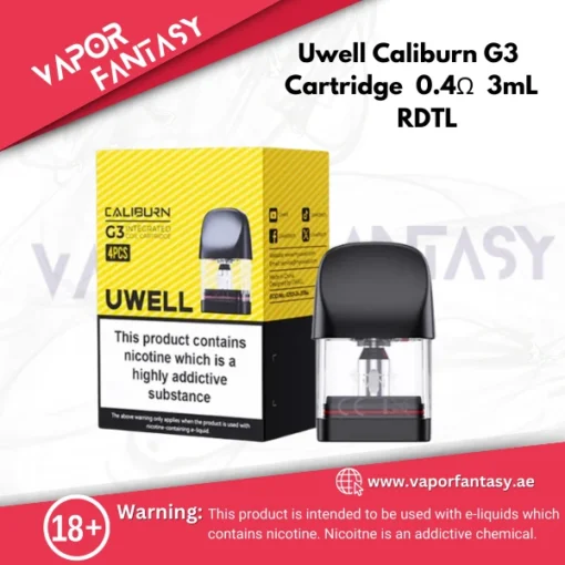 Uwell Caliburn G3 Cartridge 0.4Ω 3mL RDTL