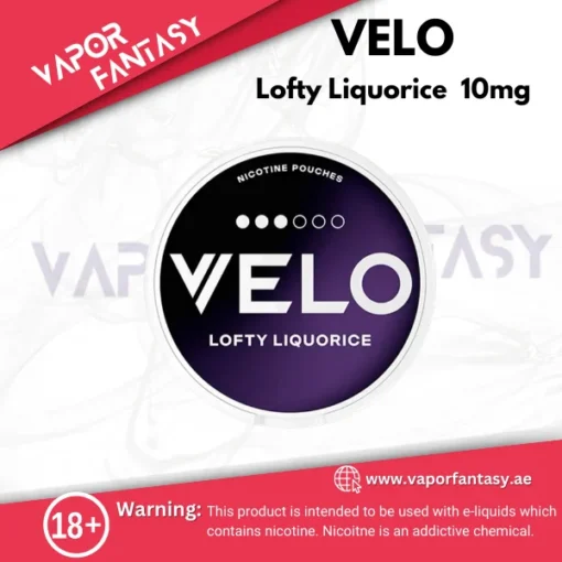 VELO Lofty Liquorice 10mg
