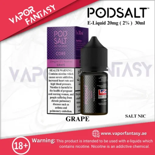 POD SALT E-Liquid 20mg GRAPE