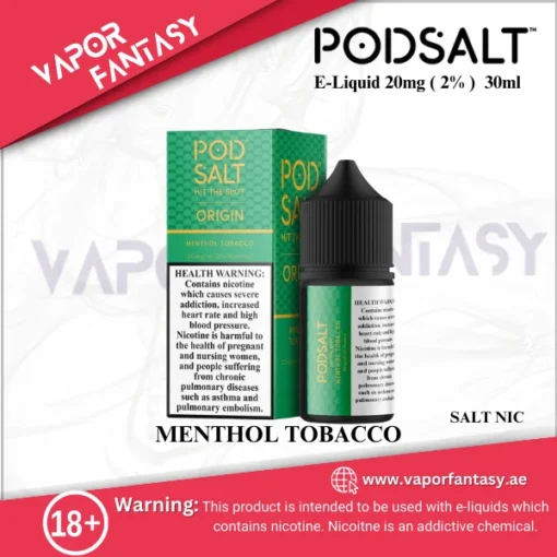 POD SALT E-Liquid 20mg MENTHOL TOBACCO