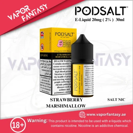 POD SALT E-Liquid 20mg STRAWBERRY MARSHMALLOW