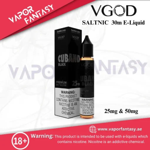 VGOD Cubano Black SaltNic