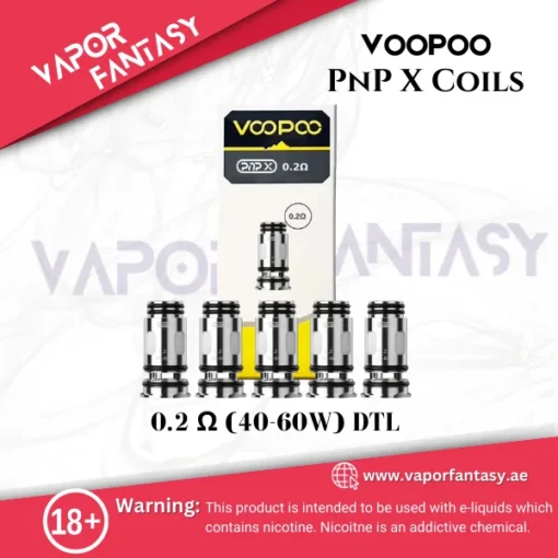 VOOPOO PnP X Coils 0.2 Ω (40-60W) DTL