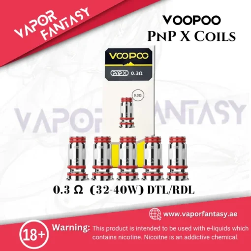 VOOPOO PnP X Coils 0.3 Ω (32-40W) DTL_RDL