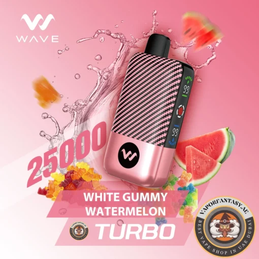 Wave Turbo 25000 White Gummy Watermelon