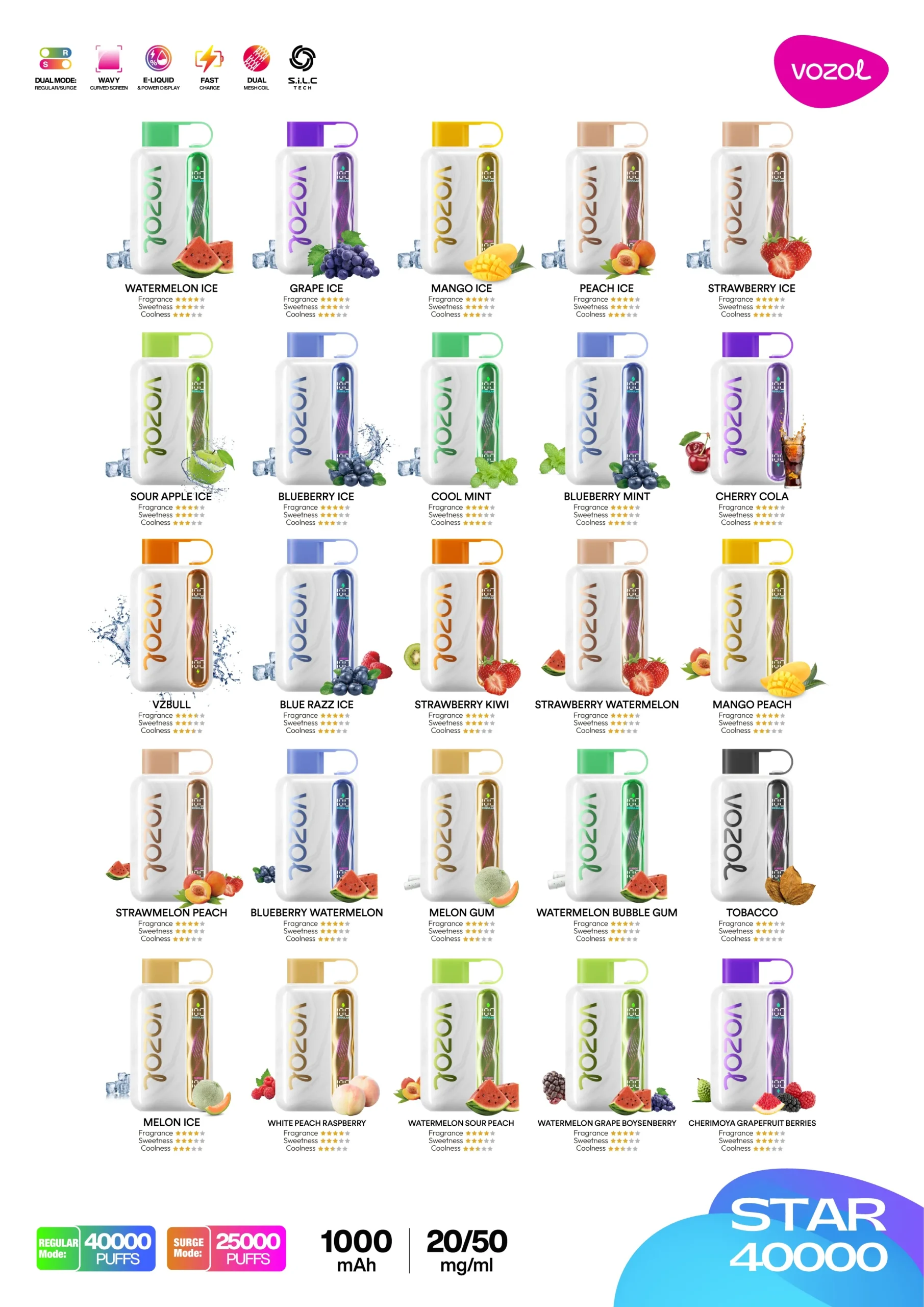 Vozol star 40000 Disposable Vape