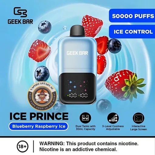 GEEK BAR 50000 Blueberry Raspberry Ice