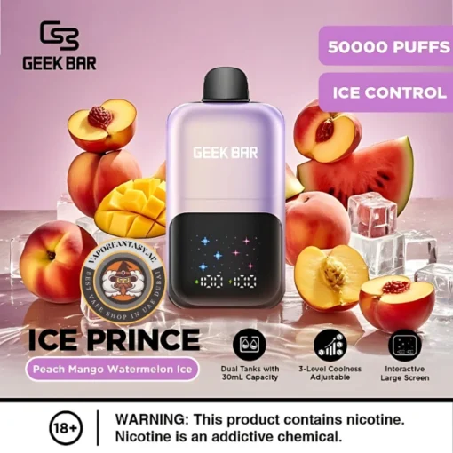 GEEK BAR 50000 Peach Mango Watermelon Ice