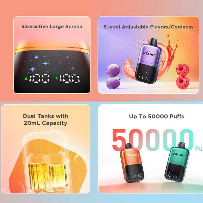 Geek Bar 50000 Puffs Features