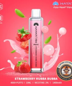 Hayati 4000 Puffs STRAWBERRY HUBBA BUBBA