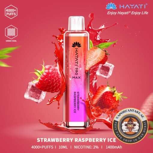 Hayati 4000 Puffs STRAWBERRY RASPBERRY ICE