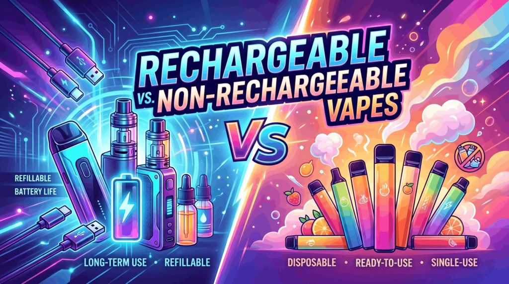 Rechargeable vs. Non-Rechargeable Vapes in Dubai