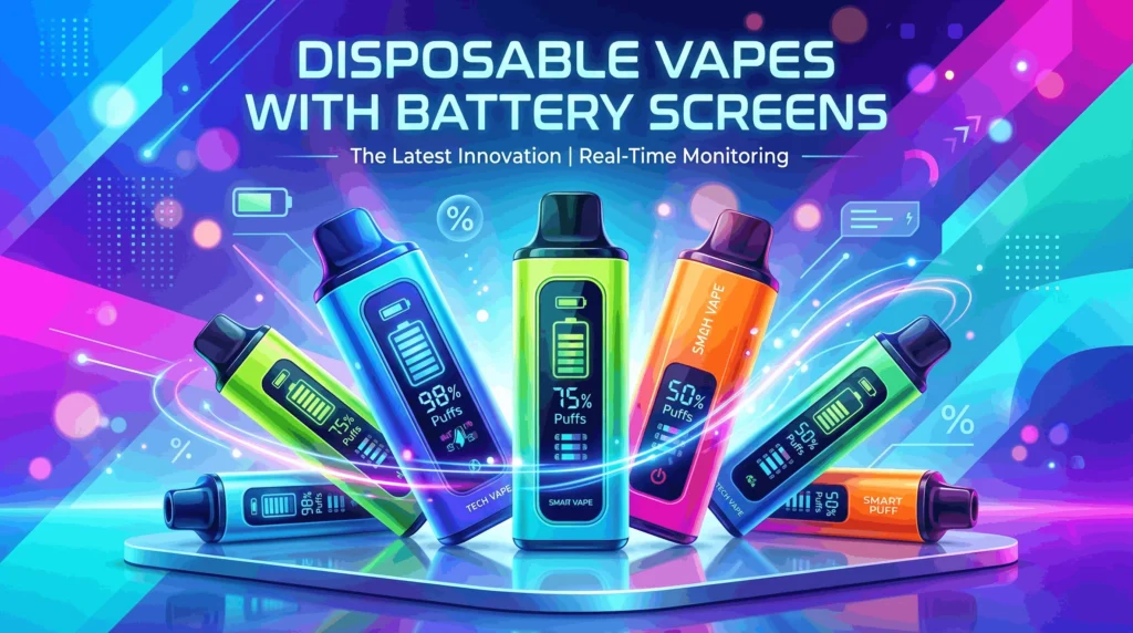 Disposable Vapes With Battery Screens in Dubai