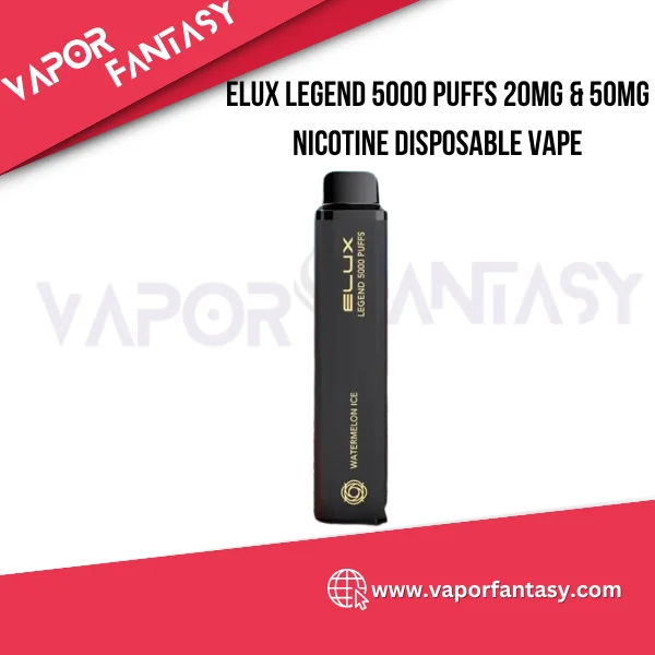 Elux Legend 5000 Puffs 20mg & 50mg Nicotine Disposable Vape in Dubai