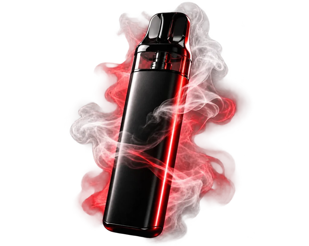 Vape device with red smoke - Vapor Fantasy, vape delivery in Dubai